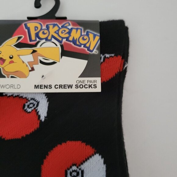 Pokémon Men Crew Socks size 10-13 - Picture 4 of 5